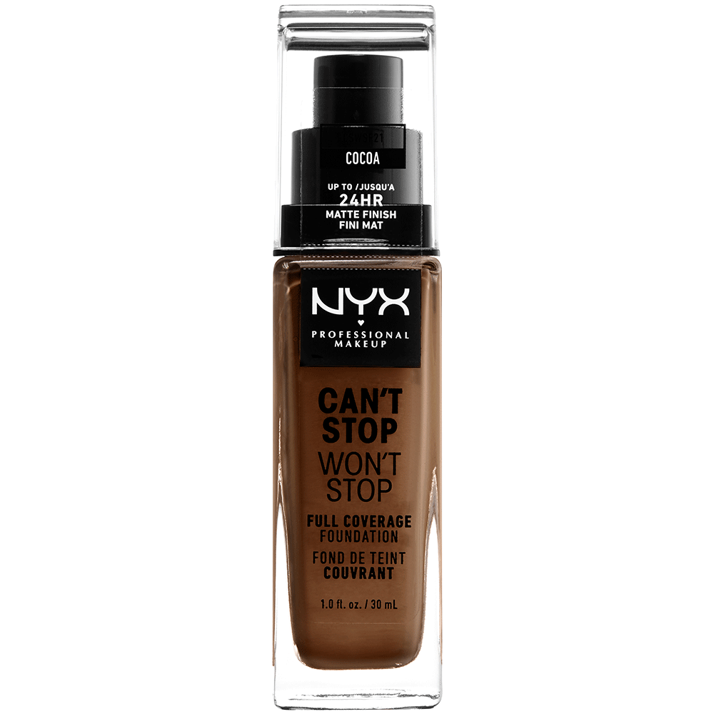 Bild: NYX Professional Make-up Can't Stop Won't Stop 24-Hour Foundation cocoa