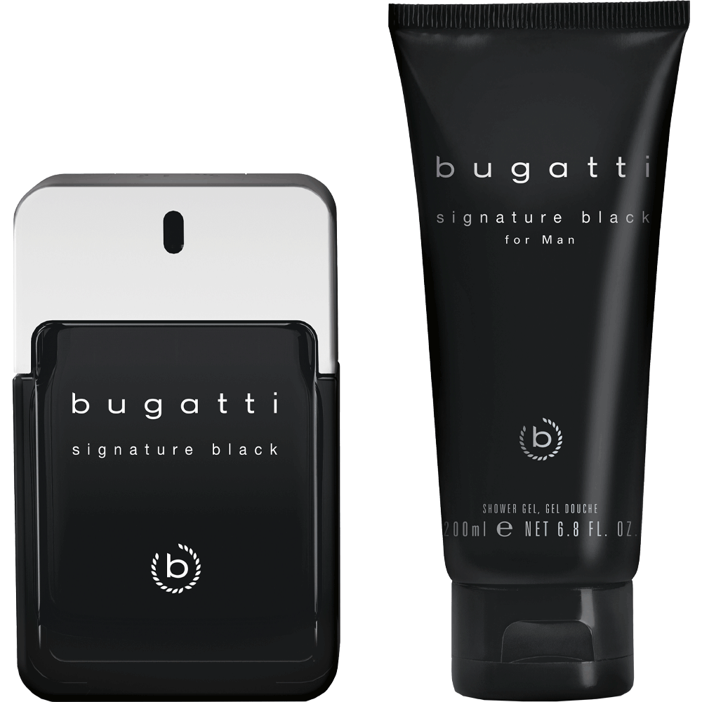 Bild: Bugatti Signature Man Black Geschenkset Eau de Toilette 100 ml + Duschgel 200 ml 