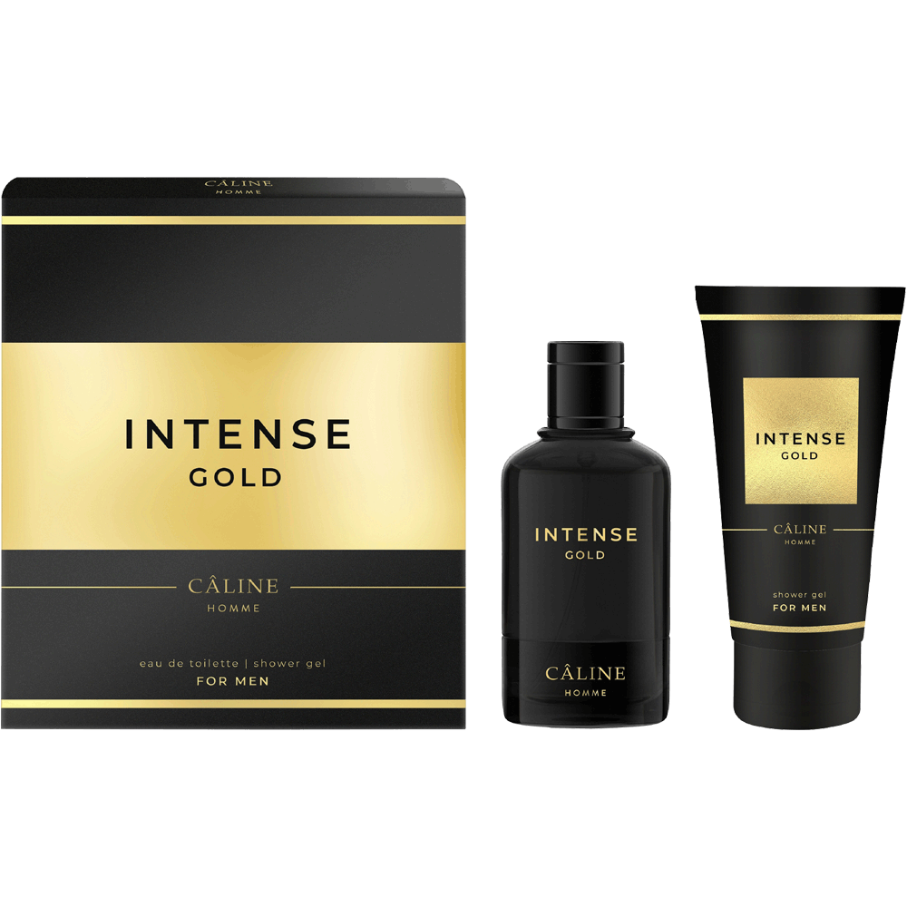 Bild: Caline Parfums Intense Gold Geschenkset Eau de Toilette 60 ml + Duschgel 100 ml 