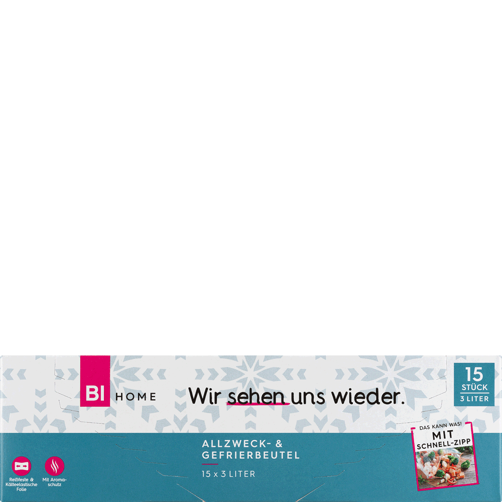 Bild: BI HOME Allzweck- und Gefrierbeutel 3 Liter 