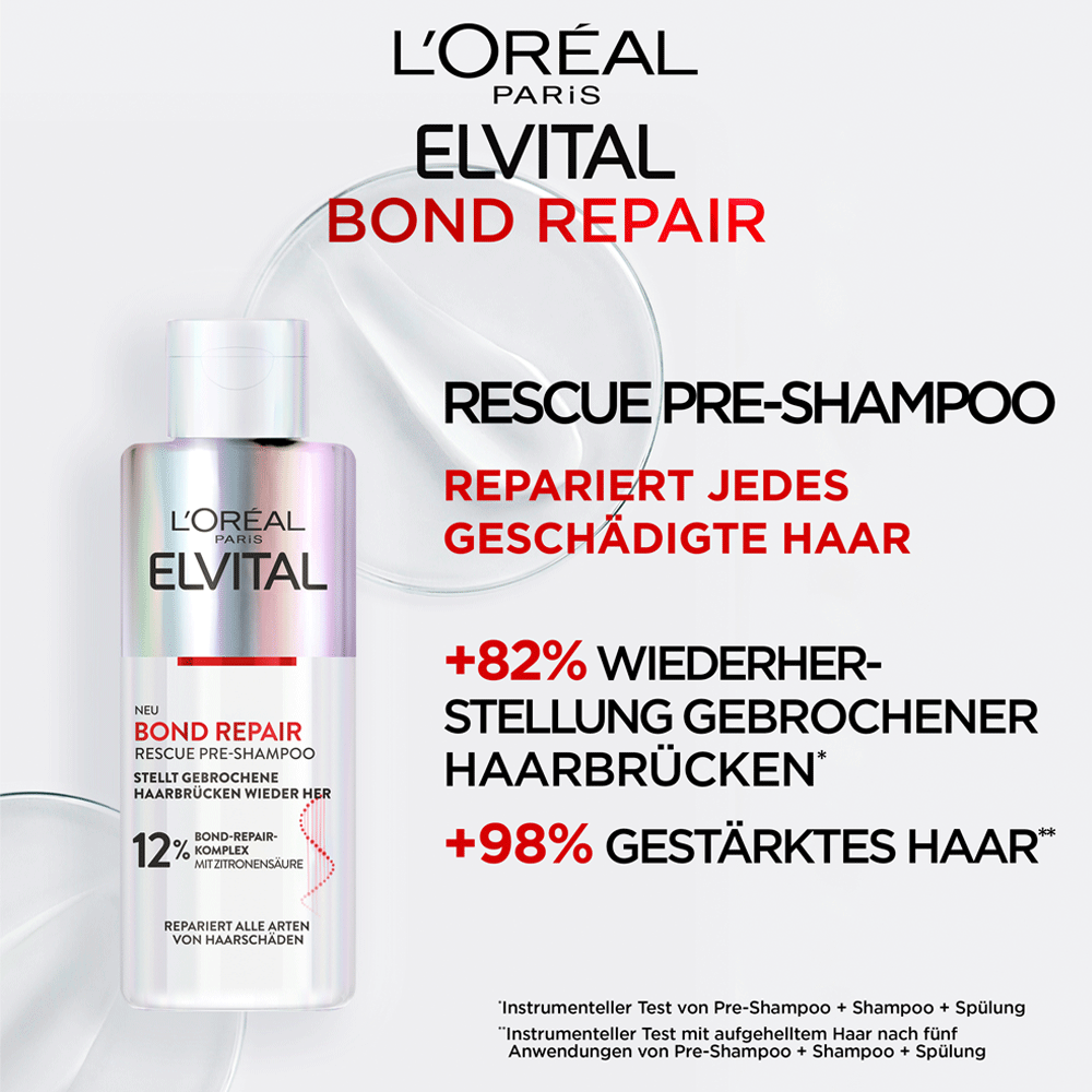 Bild: L'ORÉAL PARIS ELVITAL Bond Repair Pre Shampoo 