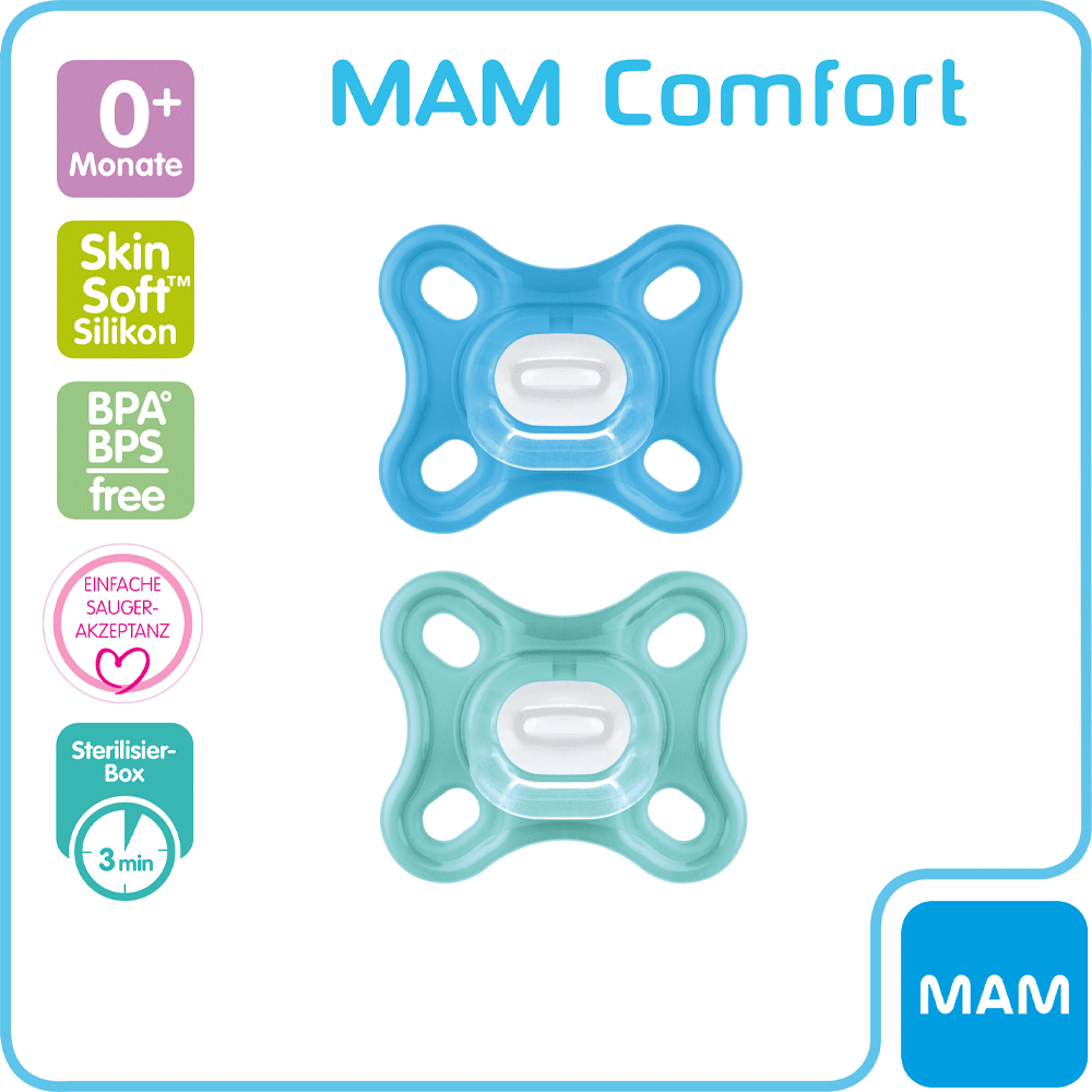 Bild: MAM Schnuller Comfort 0+ Monate 