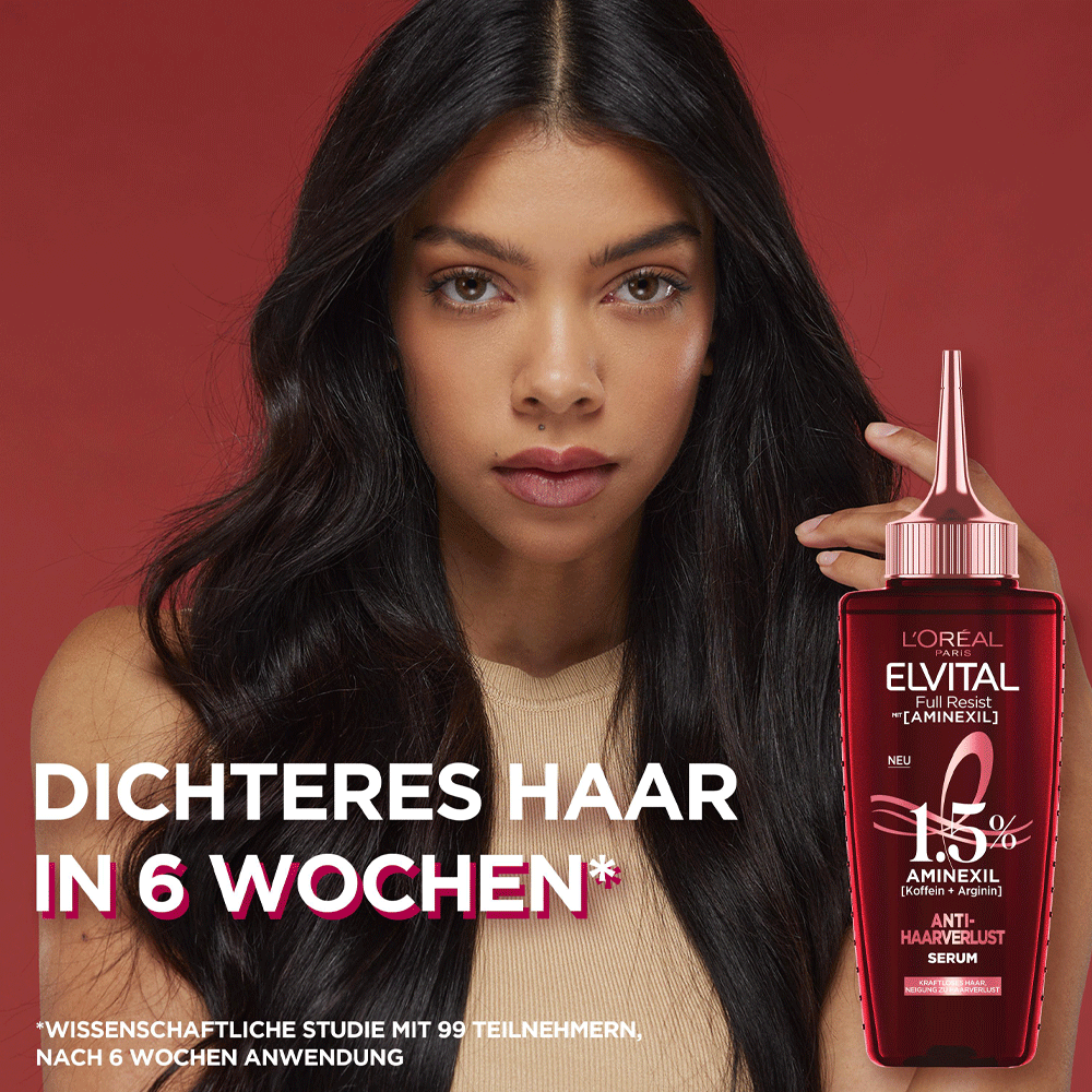 Bild: L'ORÉAL PARIS ELVITAL Full Resist Haarserum Anti-Haarverlust 