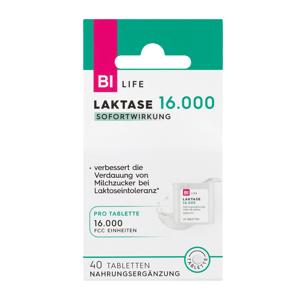 Bild: BI LIFE Laktase 16.000 Sofortwirkung 