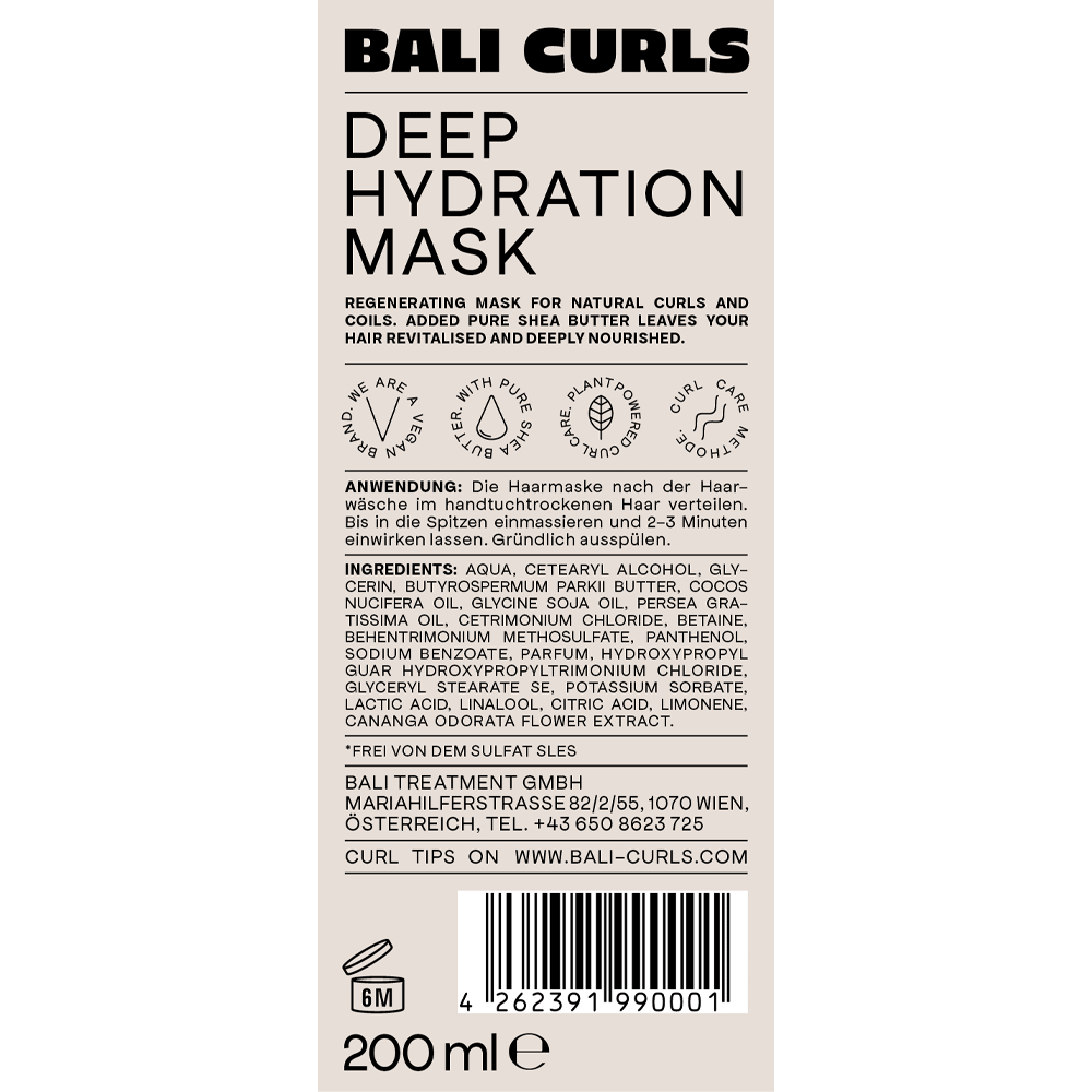 Bild: Bali Curls by Hank Ge Locken Haarmaske Deep Hydration 