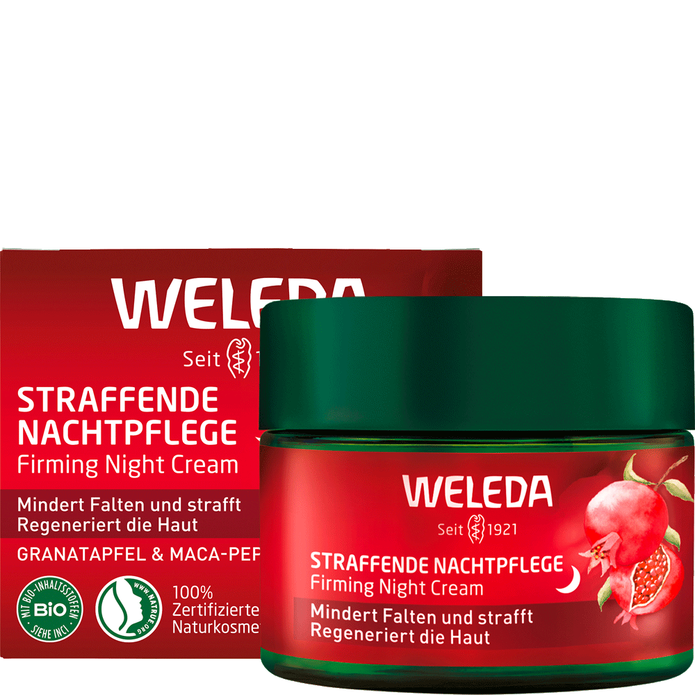 Bild: WELEDA Straffende Nachtpflege Granatapfel & Maca- Peptide 