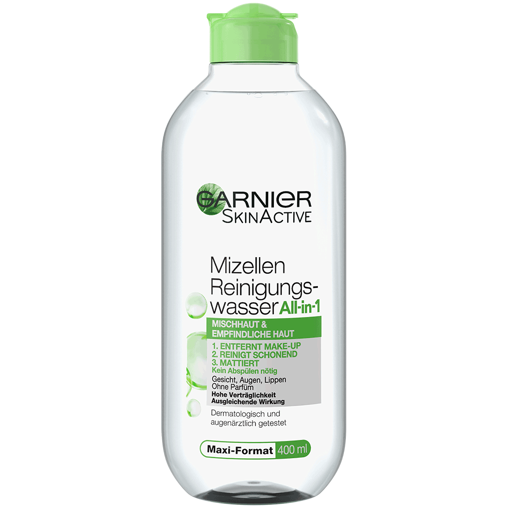 Bild: GARNIER Mizellenwasser Mischhaut + Maske 