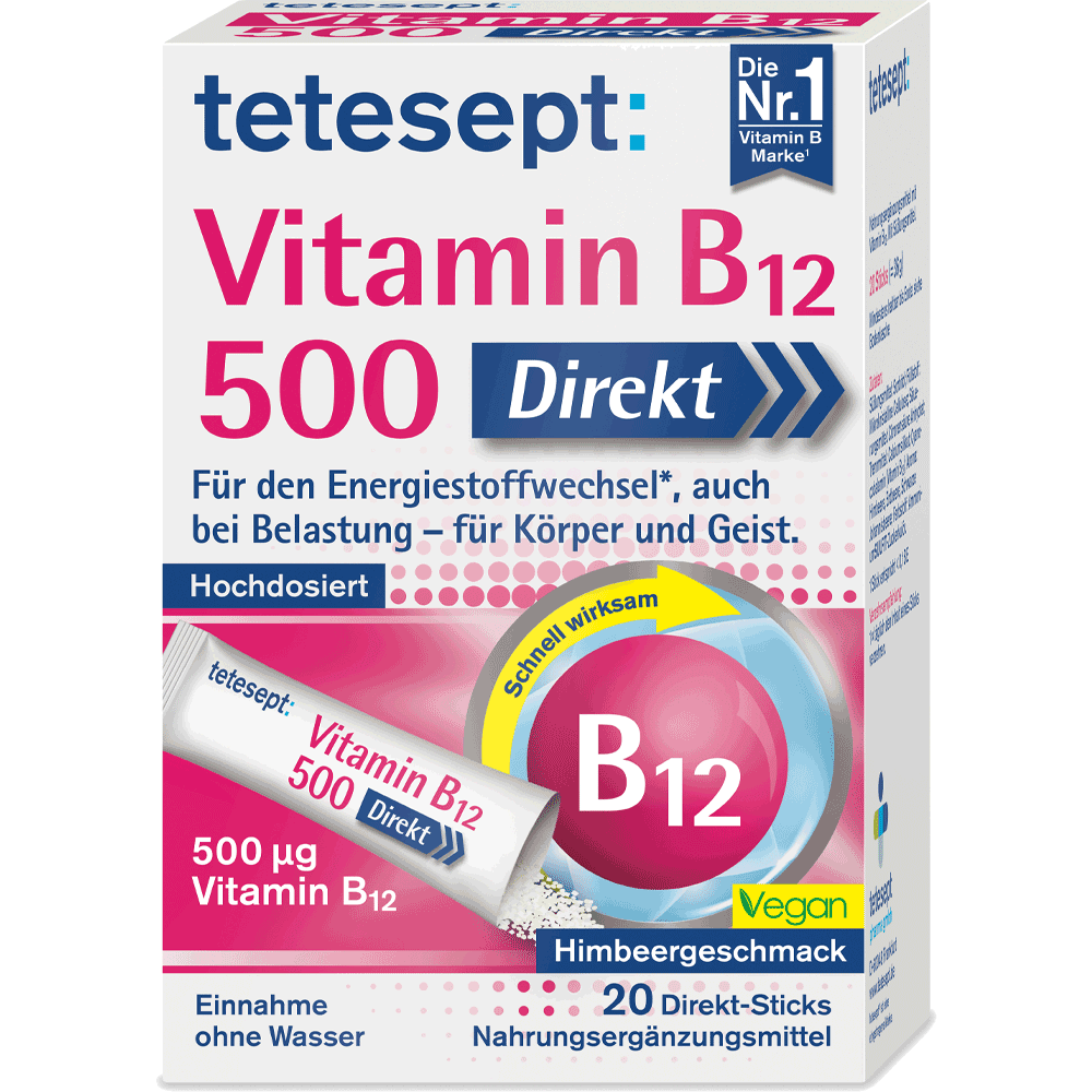 Bild: tetesept: Vitamin B12 500 Direkt 