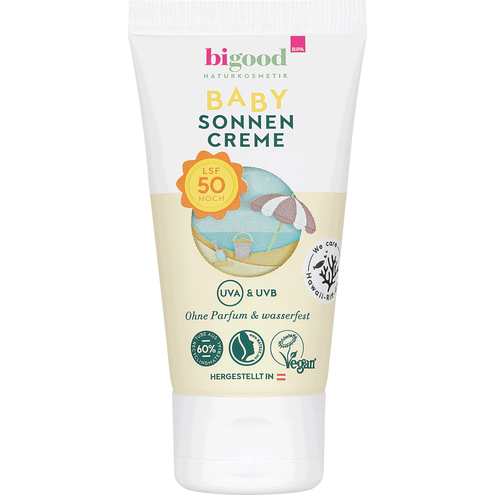 Bild: bi good Ultra sensitiv Baby Sonnencreme LSF 50 