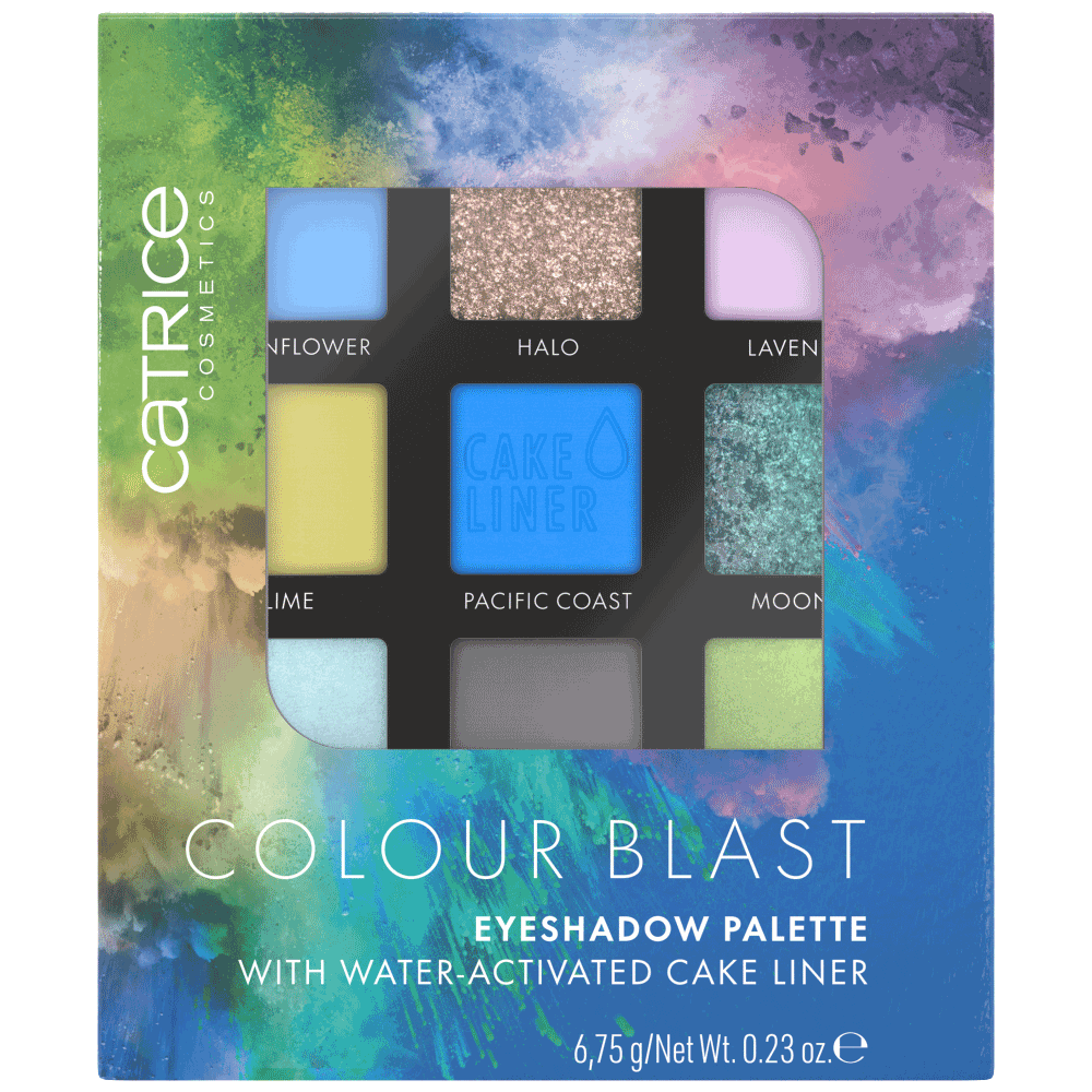 Bild: Catrice Colour Blast Eyeshadow Palette blue meets lime