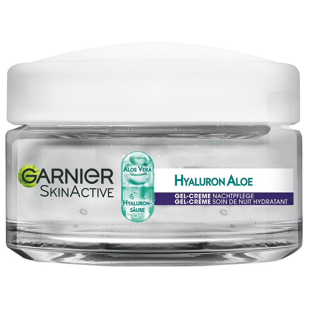 Bild: GARNIER SKIN ACTIVE Hyaluron Aloe Hydra Booster Gel-Creme Nacht 