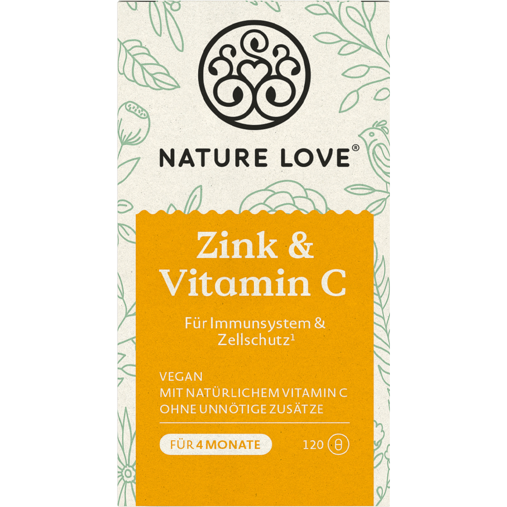 Bild: NATURE LOVE Zink & Vitamin C 