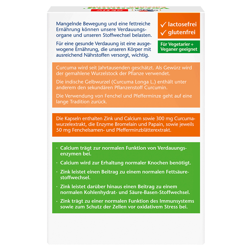 Bild: DOPPELHERZ Verdauung Curcuma + Enzyme 