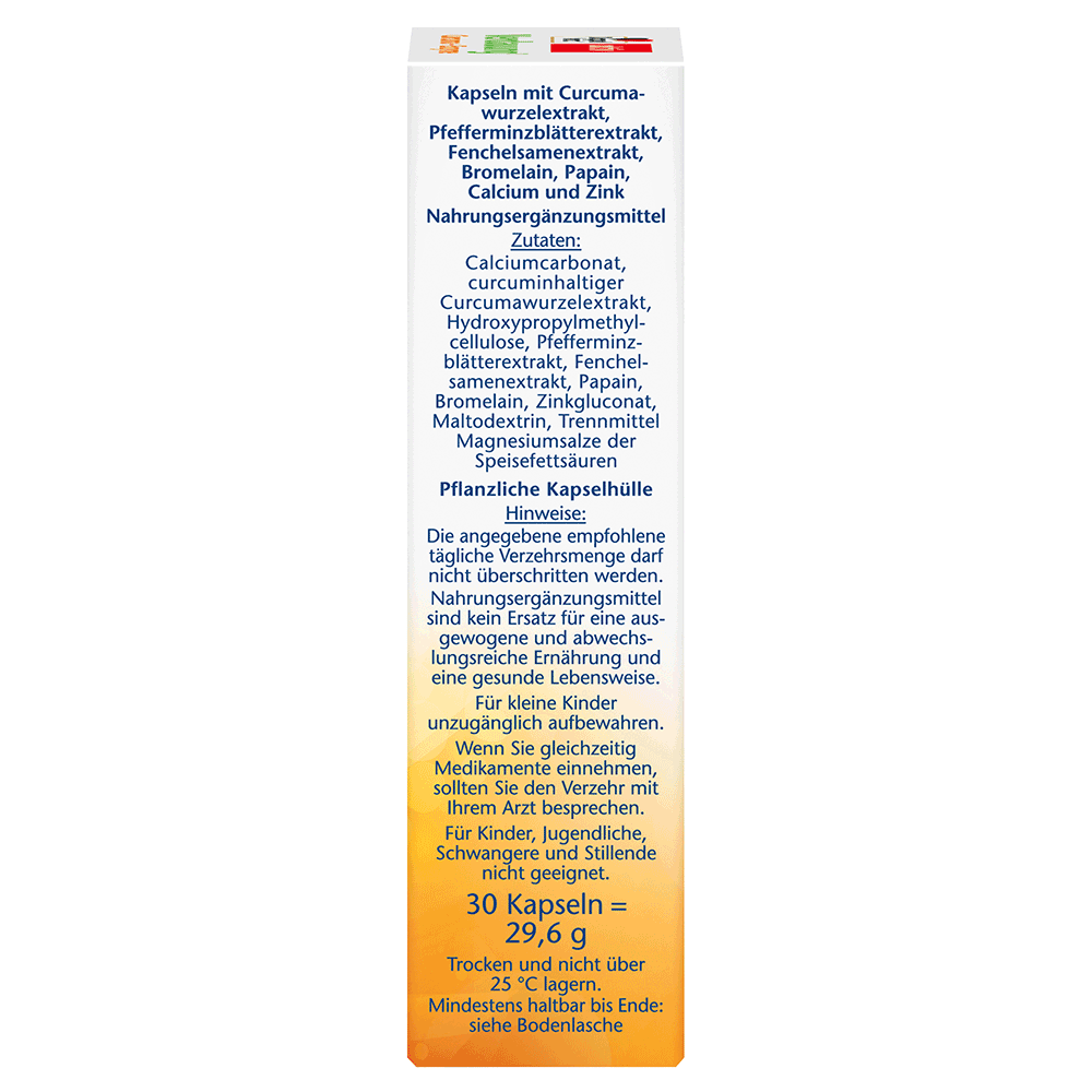 Bild: DOPPELHERZ Verdauung Curcuma + Enzyme 