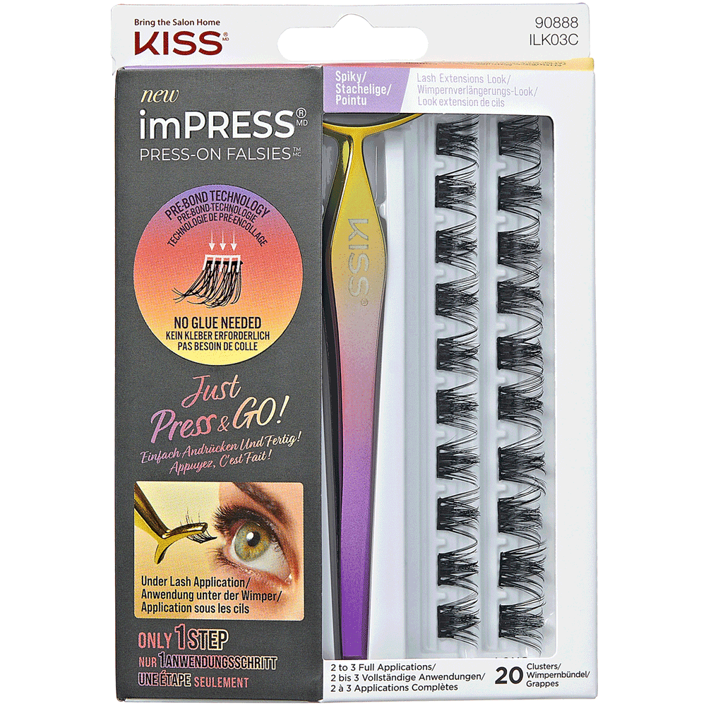 Bild: KISS imPRESS Press-On Falsies Lashes Spiky 