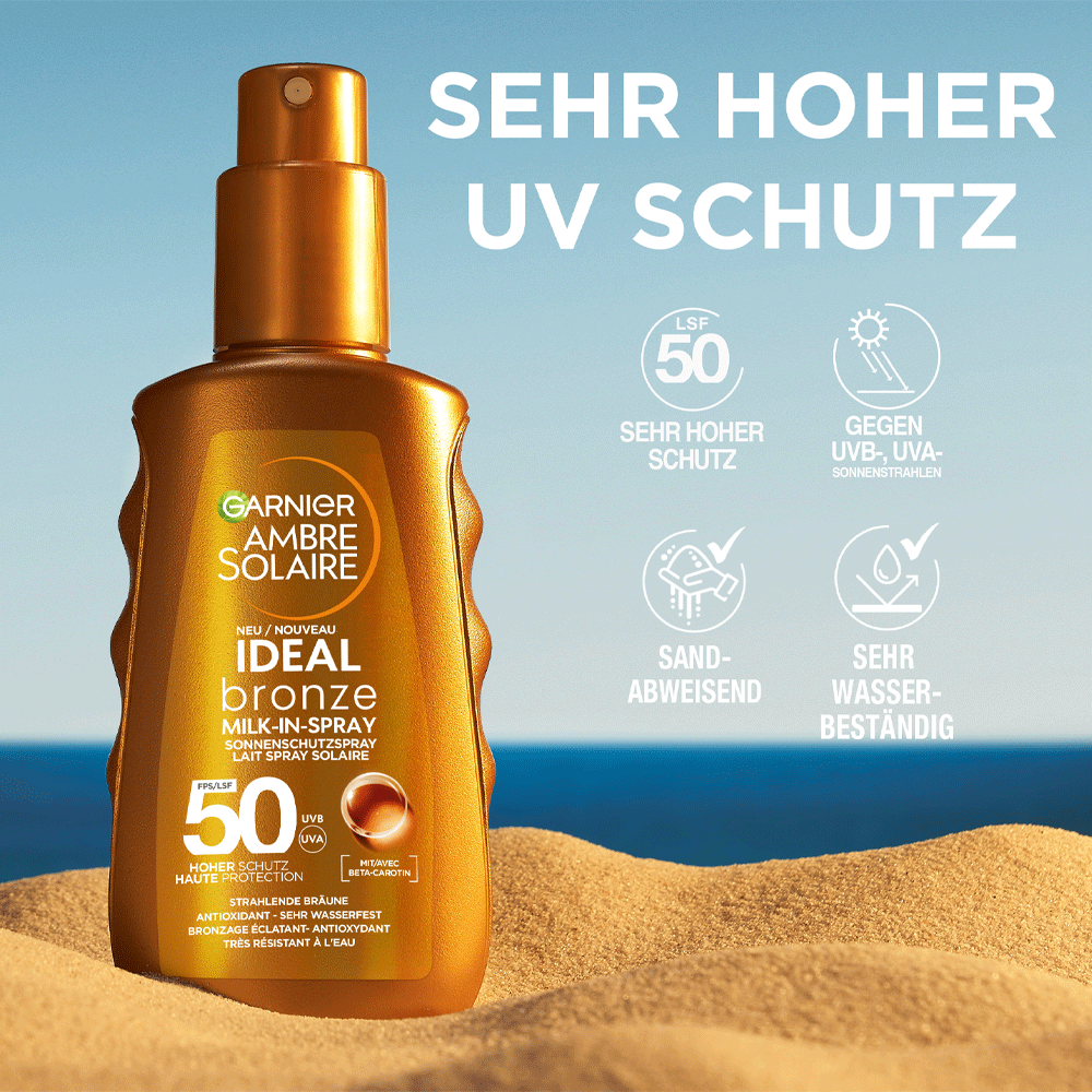 Bild: GARNIER AMBRE SOLAIRE Sonnenschutzspray LSF 50 