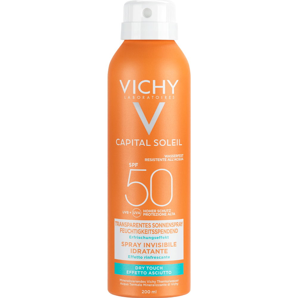 Bild: Vichy Capital Soleil Transparentes Sonnenspray LSF 50 