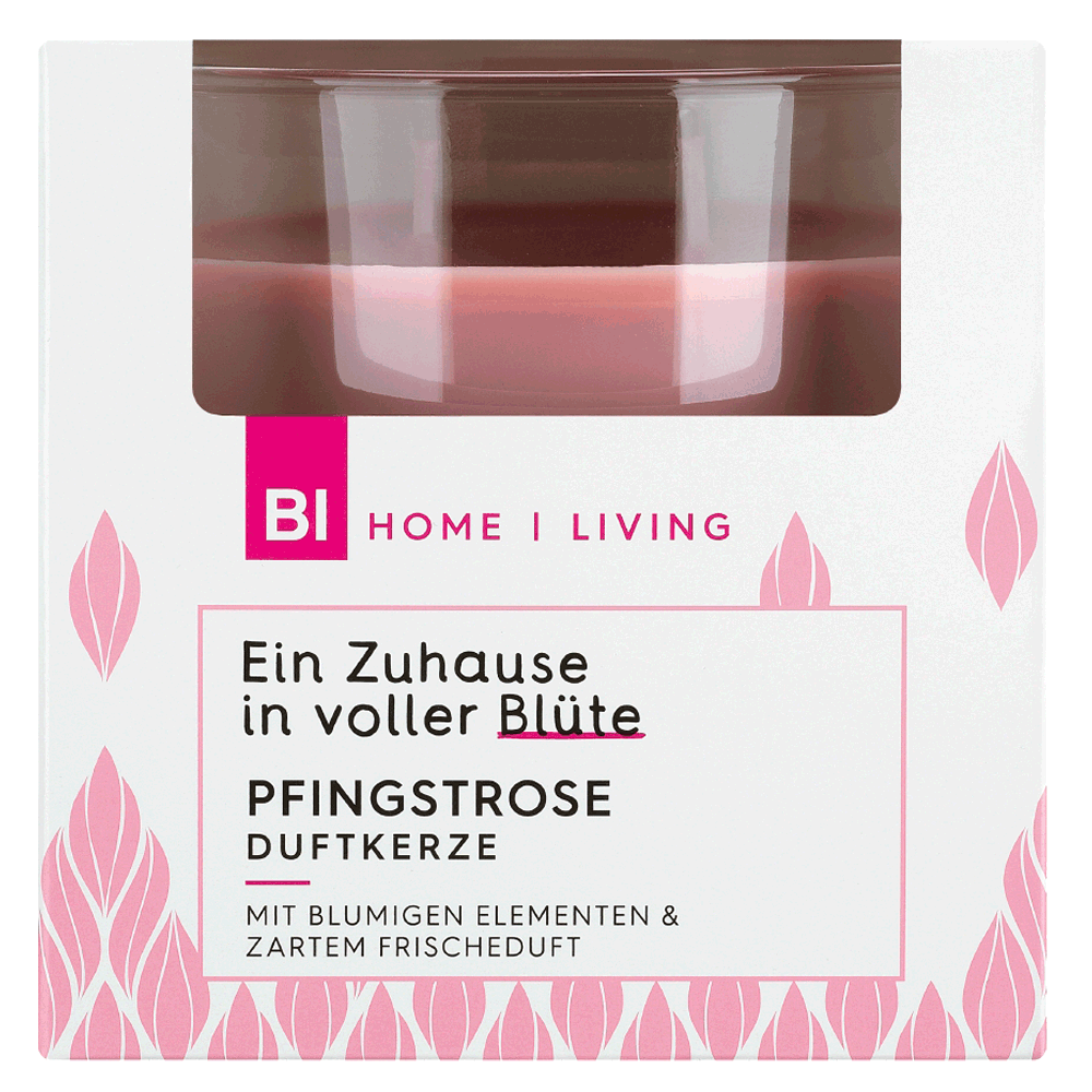 Bild: BI HOME Living Duftkerze groß Pfingstrose 