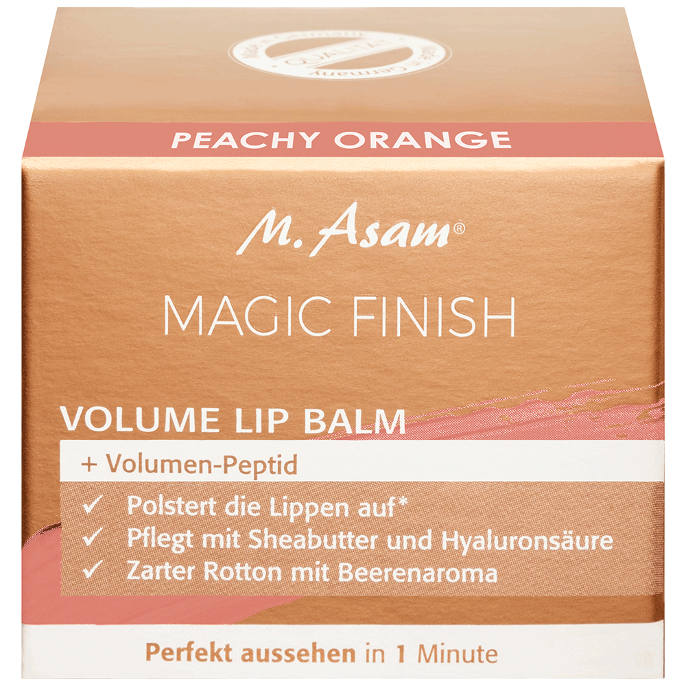 Bild: M. Asam Magic Finish Volume Lipbalm peachy orange