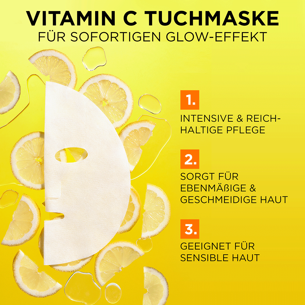 Bild: GARNIER Tuchmaske Vitamin C 