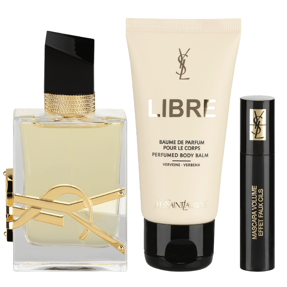 Bild: Yves Saint Laurent Libre Geschenkset Eau de Parfum 50 ml + Mascara Mini + Bodylotion + Kosemtiktasche 