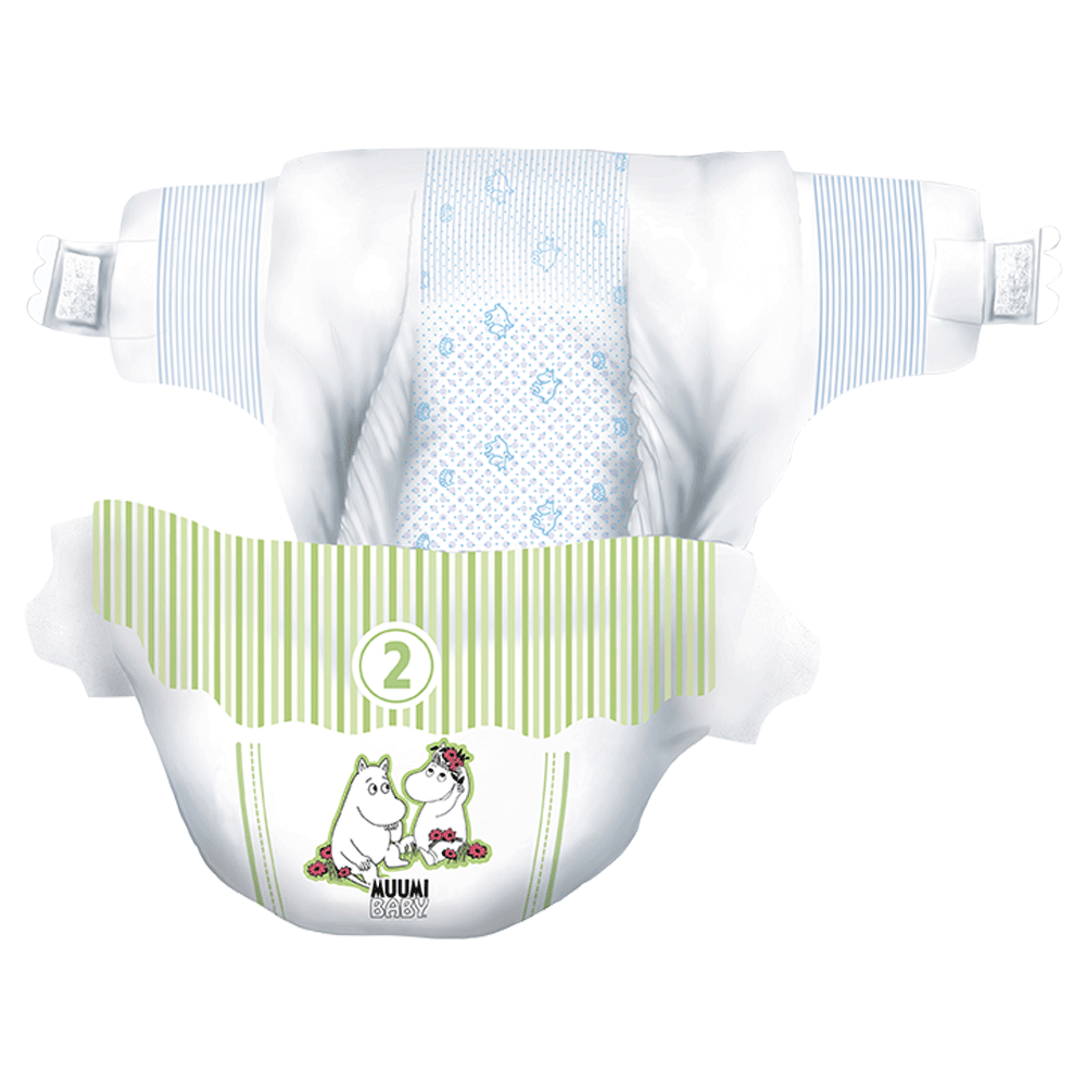 Bild: Moomin Baby Windeln Größe 2, 3kg - 6kg 