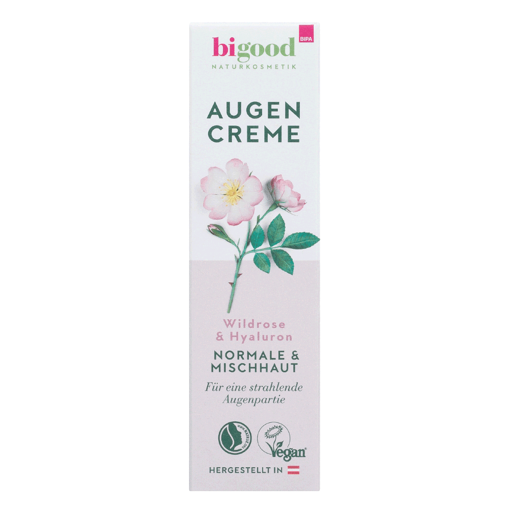 Bild: bi good Augencreme Wildrose & Hyaluron 