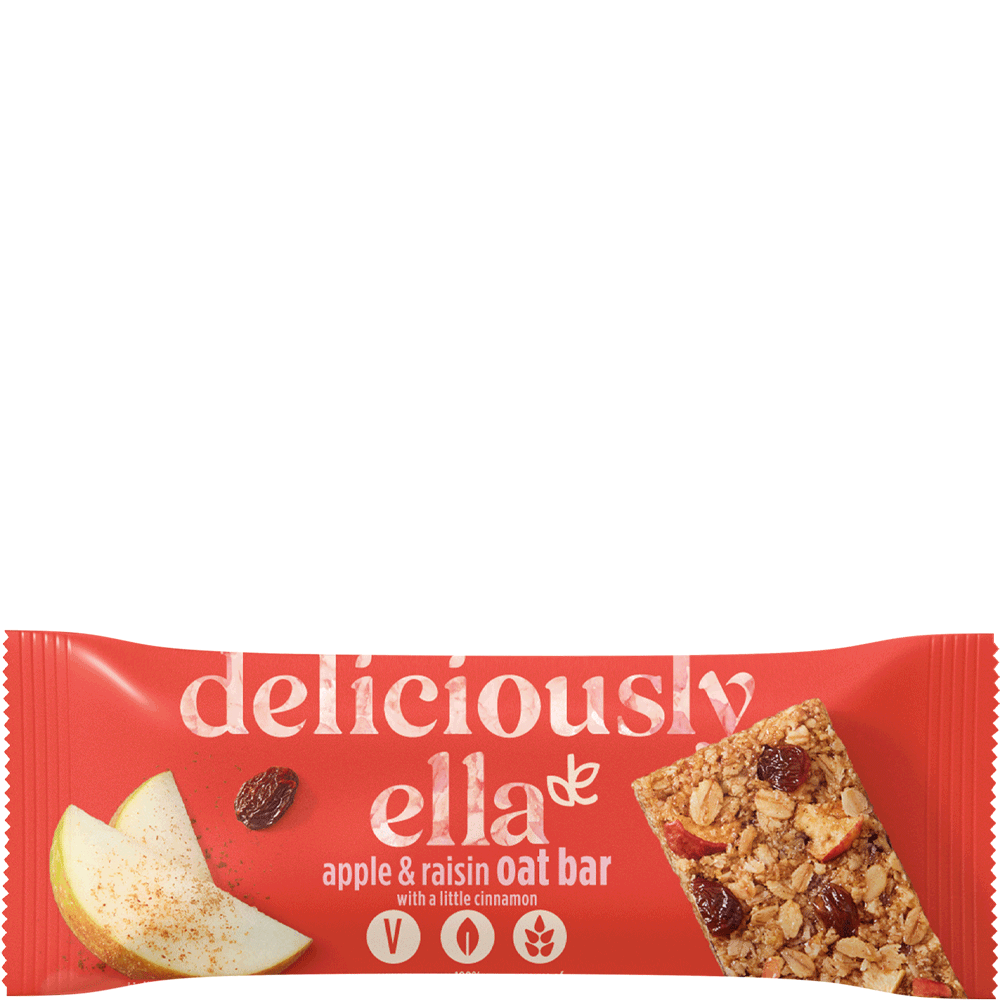 Bild: deliciously ella Apple & Raisin Oat Bar 