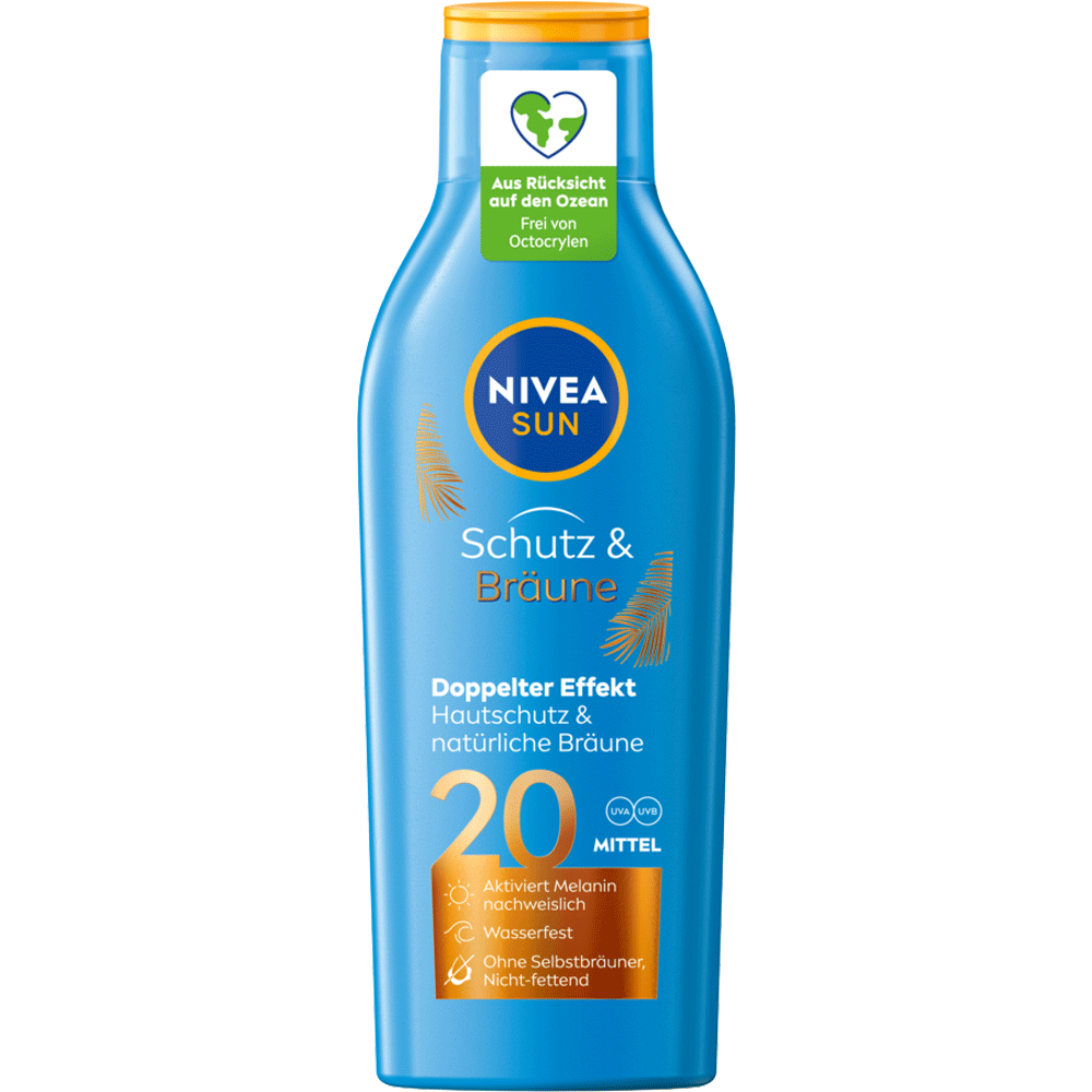 Bild: NIVEA Sun Schutz & Bräune Sonnenlotion LSF 20 