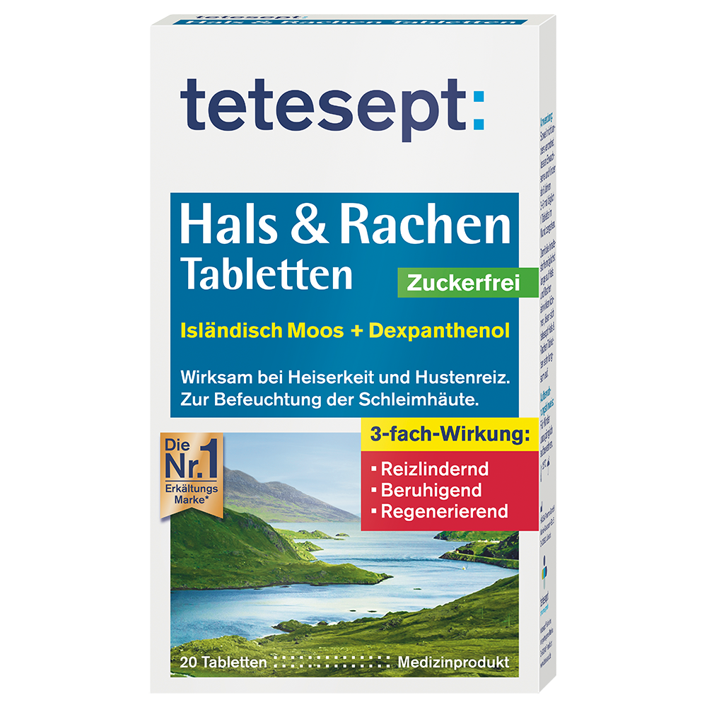 Bild: tetesept: Hals & Rachen Tabletten 