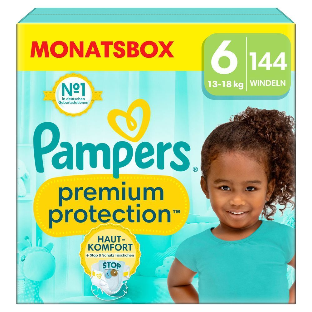 Bild: Pampers Premium Protection Größe 6, 13kg+ 