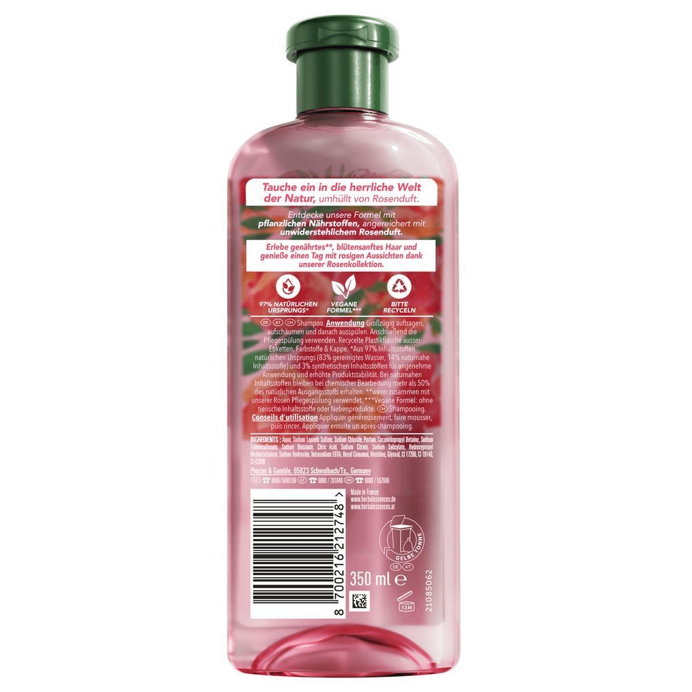 Bild: Herbal essences Blütensanft Shampoo mit Rosenduft 