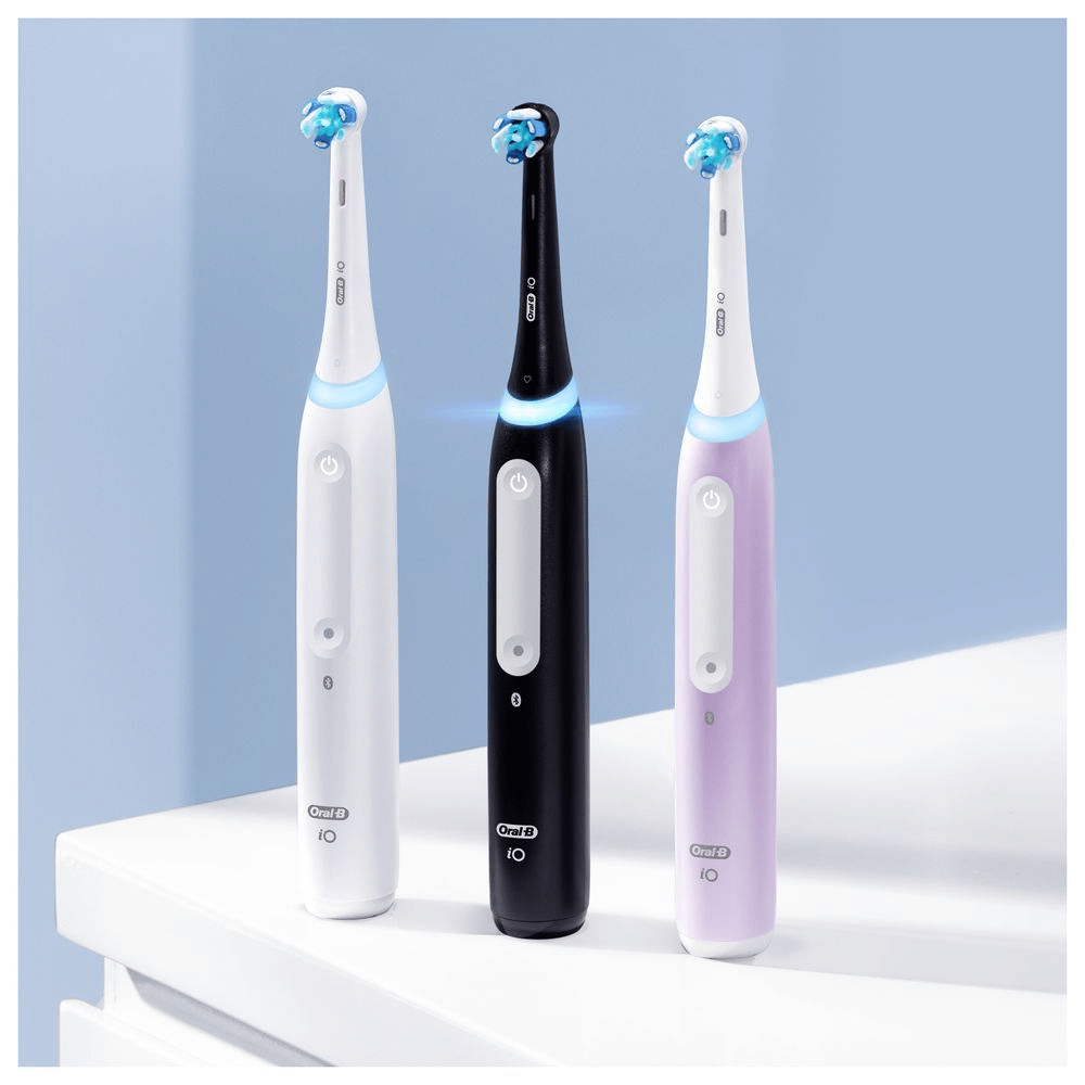 Bild: Oral-B Series 4 Duopack Elektrische Zahnbürste, Reiseetui, Matt Black/Quite White 