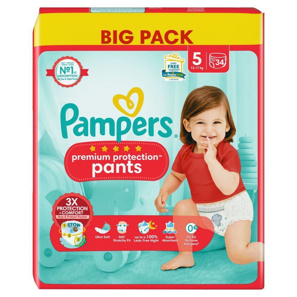 Bild: Pampers Premium Protection Pants Größe 5, BIG PACK 