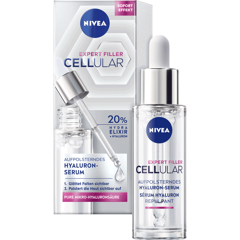 Bild: NIVEA Cellular Expert Filler Aufpolsterndes Hyaluron Serum 