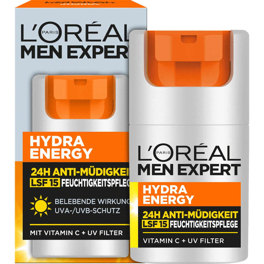 Bild: L'ORÉAL PARIS MEN EXPERT Hydra Energy 24H Pflege LSF 15 