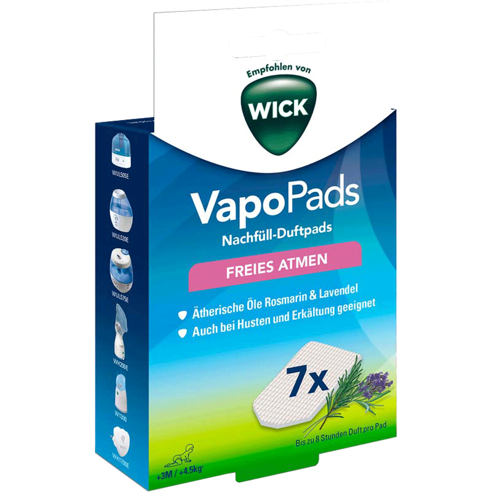 Bild: WICK Baby VapoPads Rosmarin- & Lavendelduft 