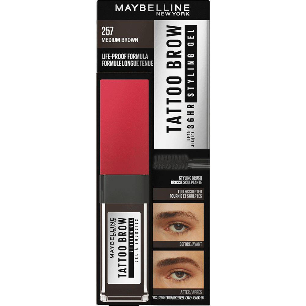 Bild: MAYBELLINE Tattoo Brow 36H Styling Gel Medium brown