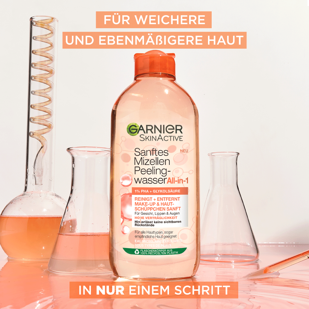 Bild: GARNIER SKIN ACTIVE Sanftes Mizellen Peelingwasser 