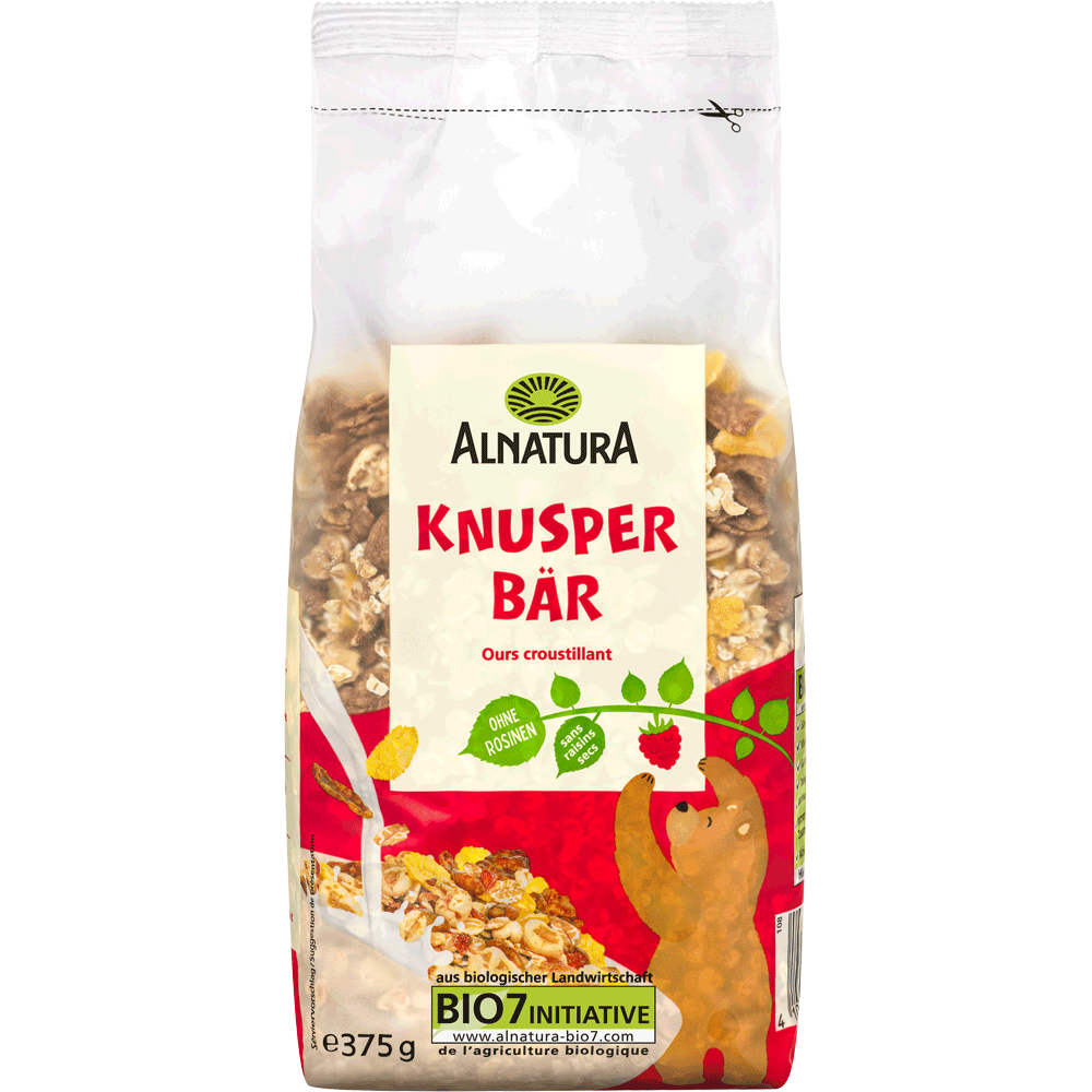 Bild: ALNATURA Knusper Müsli Bär 