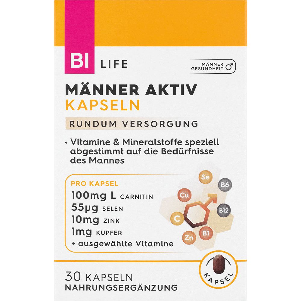 Bild: BI LIFE Männer Aktiv Kapseln 