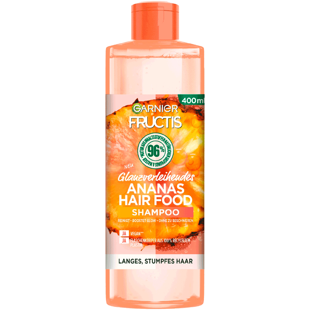 Bild: GARNIER FRUCTIS Ananas Hair Food Glanzverleihendes Shampoo 