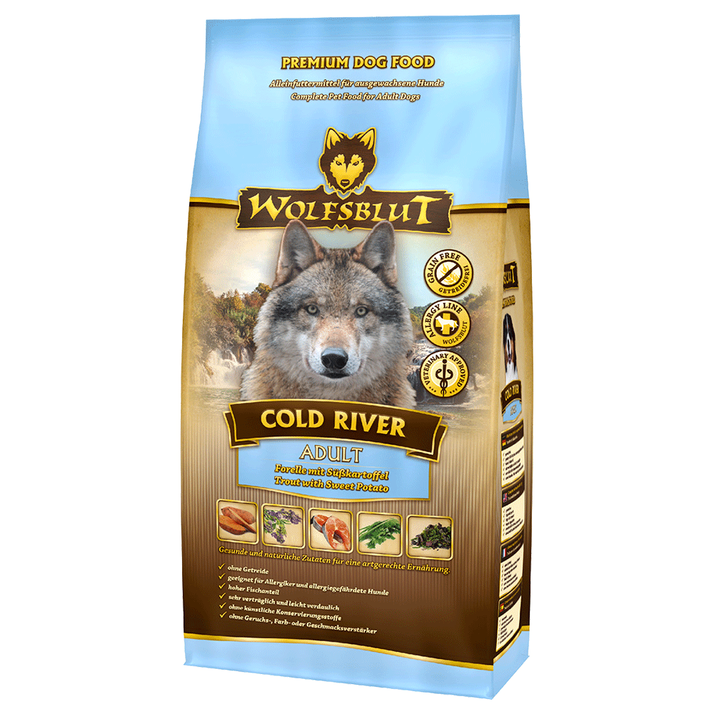 Bild: Wolfsblut Cold River Forelle Adult Hundefutter 