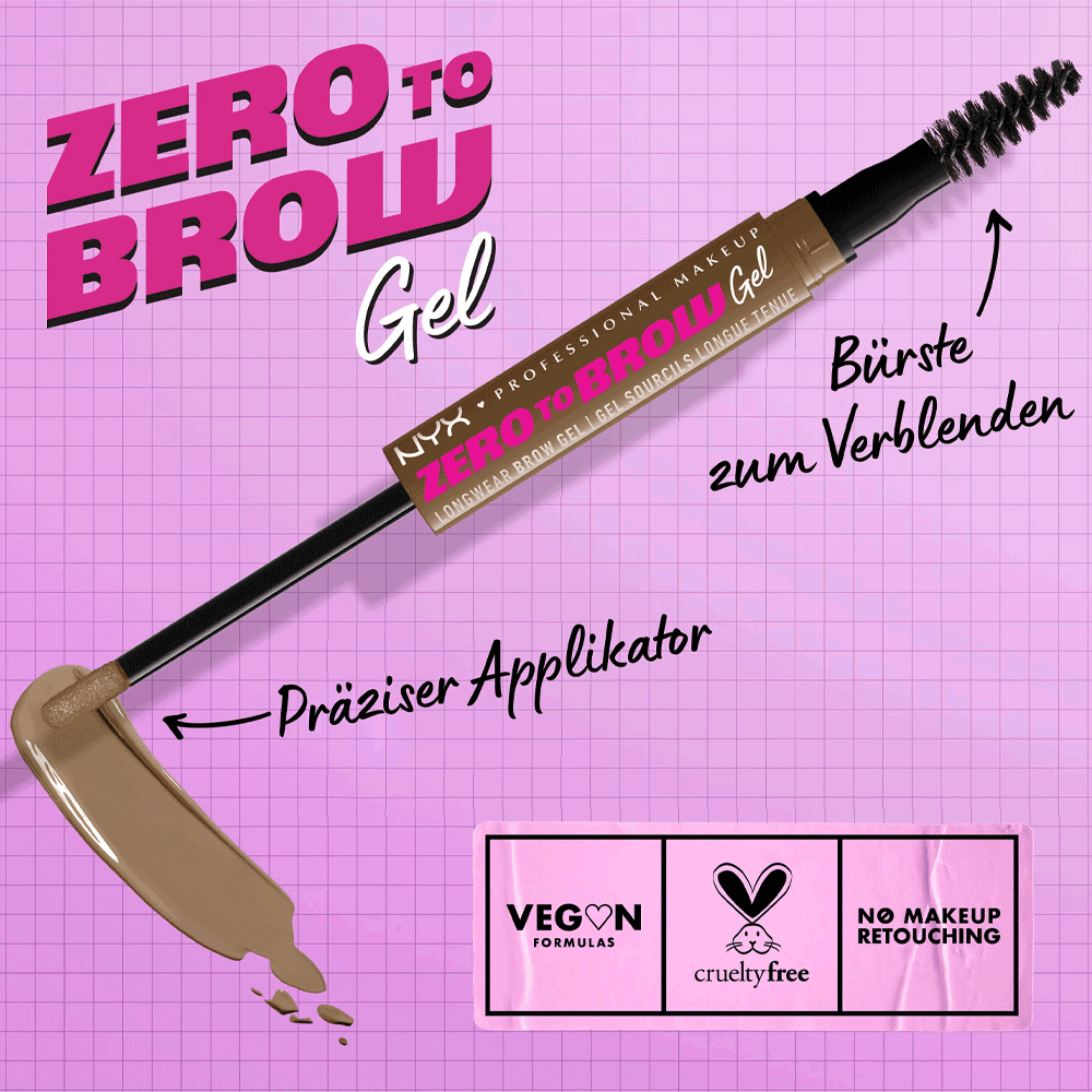 Bild: NYX Professional Make-up Zero To Brow Gel taupe