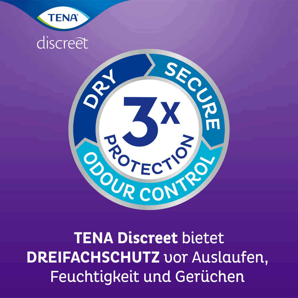 Bild: TENA Discreet Protect+ Normal Night Nacht Einlagen 