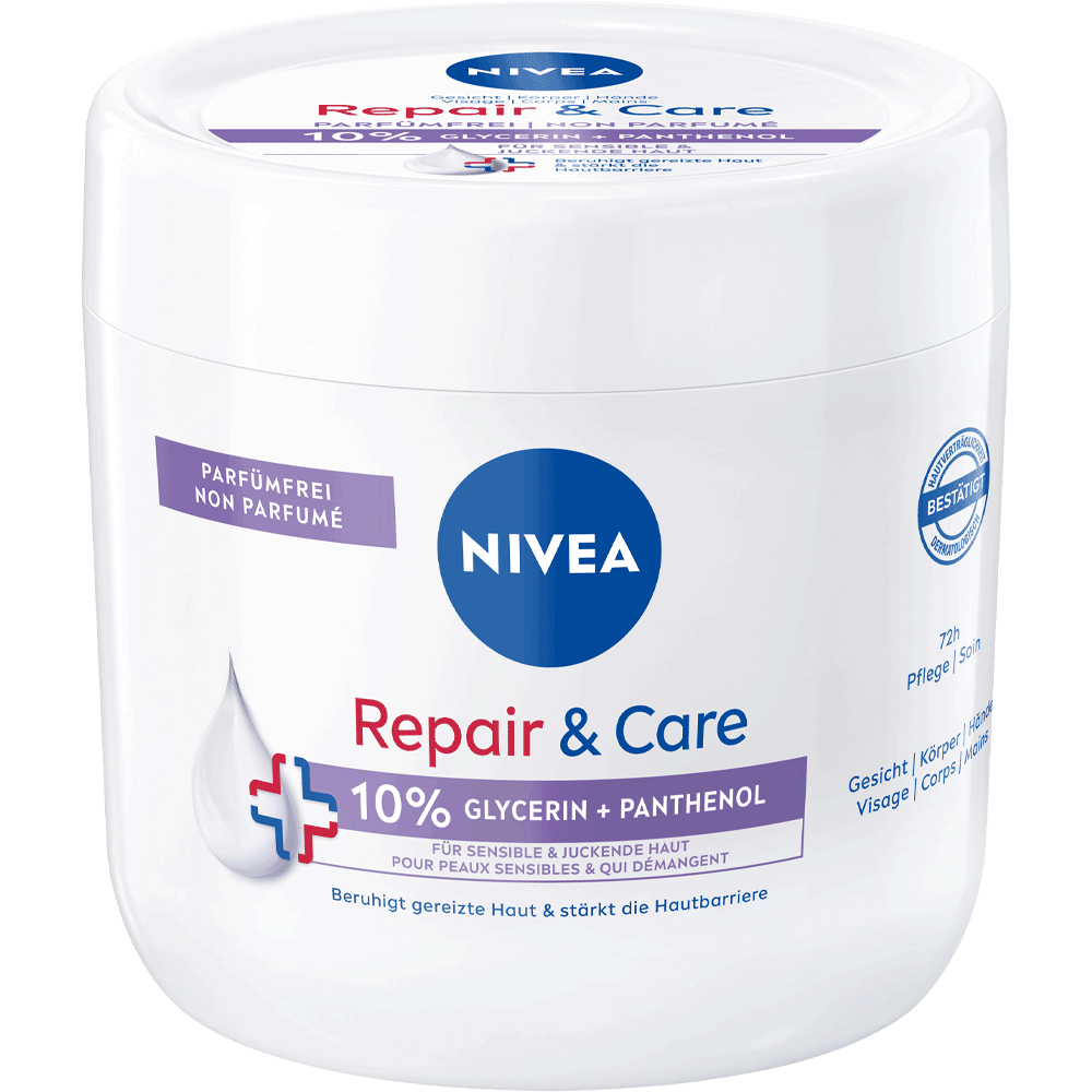 Bild: NIVEA Repair & Care Creme 10% Glycerin + Panthenol 