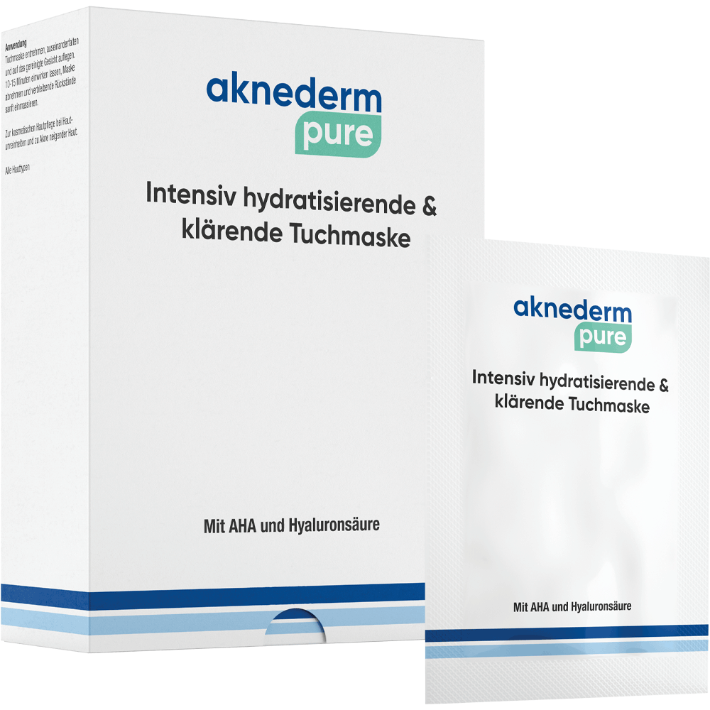 Bild: Aknederm pure Tuchmaske Intensiv hydratisierende & klärend 