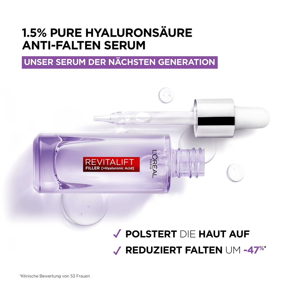 Bild: L'ORÉAL PARIS Revitalift Filler Anti-Falten Serum 