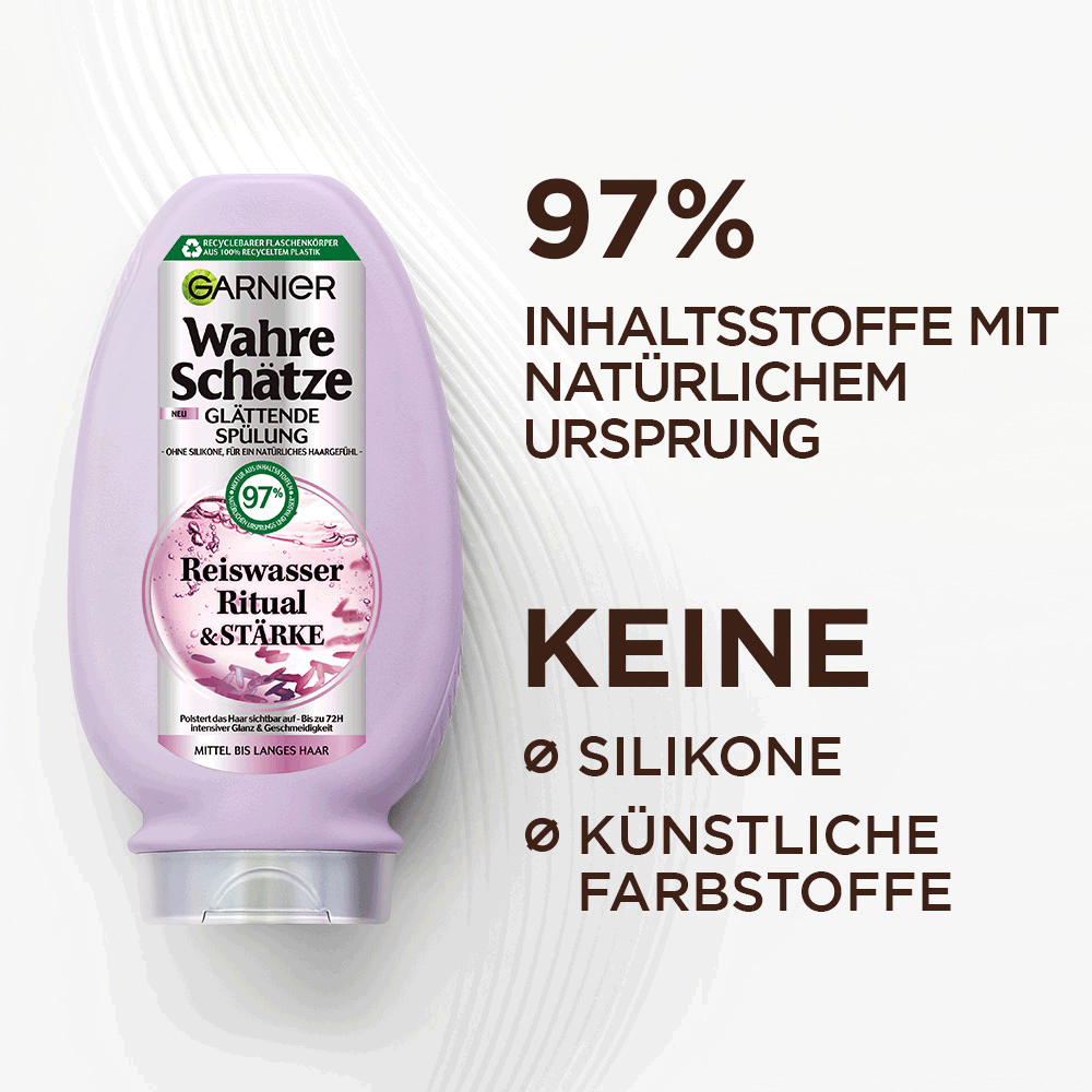 Bild: GARNIER Wahre Schätze Reiswasser Ritual Spülung 