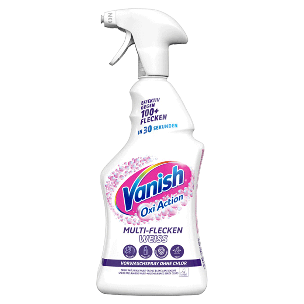 Bild: Vanish OxiAction Multi-Flecken Weiß Vorwaschspray 